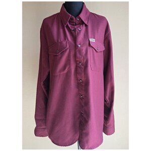 Dixxon Flannel Co Bordeaux Maroon Snap Button Shirt | Men’s Long Sleeve Workwear